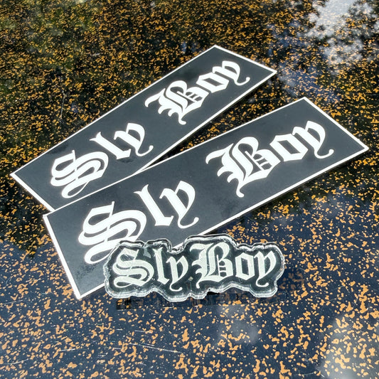 Sly Boy Stickers + Pin Pack